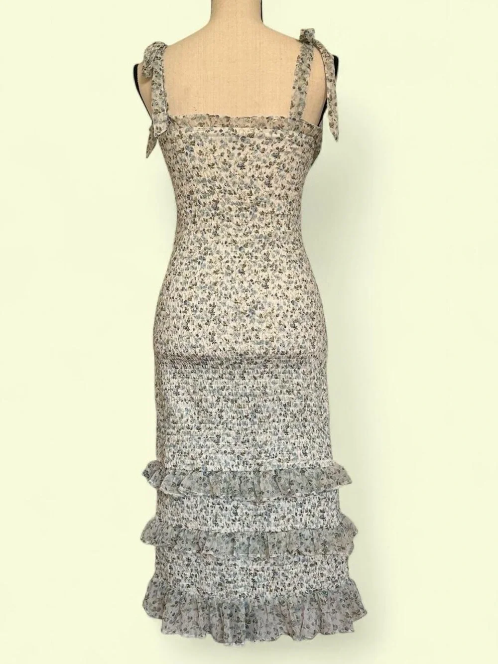 vintage abercrombie and fitch picnic maxi dress
